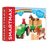 Joc magnetic, Smart Max, Primul meu tractor, 22 piese