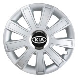 Set 4 Capace Roti, potrivite jantelor de R15, pentru Kia, model flash cromat