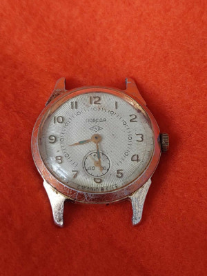 ceas vechi de mana,ceas POBEDA Functional de colectie,ceas vechi/vintage foto