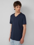 s.Oliver Tricou barbati cu decolteu in V, Regular fit, din bumbac, Bleumarin, S