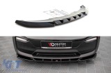 Spoiler Maxton Design versiunea 2 potrivit pentru bara frontala a BMW i3 2017-2022, lac negru Performance AutoTuning