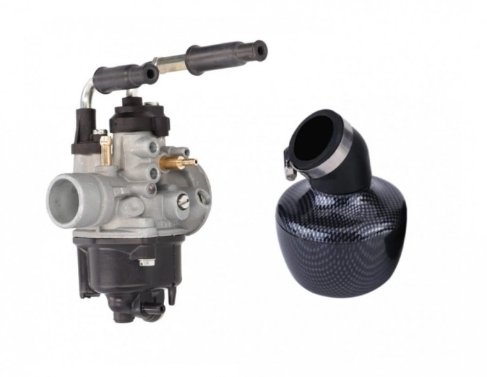 Carburator + Filtru Aer Scuter PowerSports 80cc - Soc Manual - Racire Aer