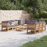 Gossi set mobilier gradina cu perne, 9 piese, lemn masiv acacia
