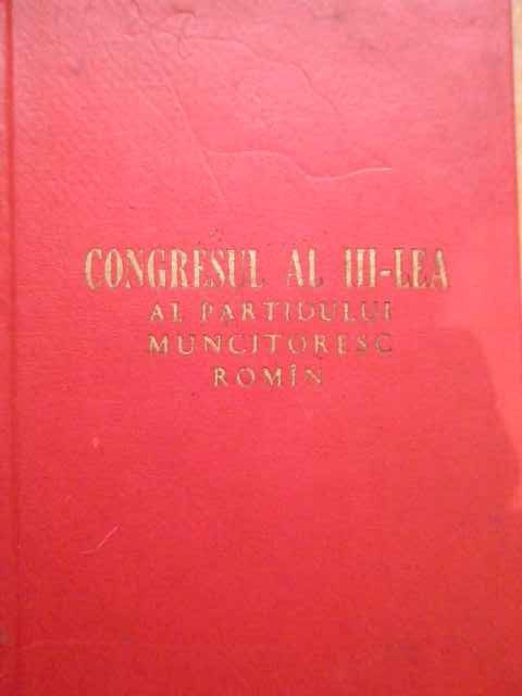 Congresul Al Iii-lea Al Partidului Muncitoresc Roman - Necunoscut ,278653