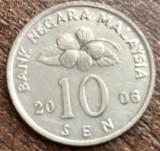 C50 - Moneda foarte veche - Malaezia - 10 sen - 2006
