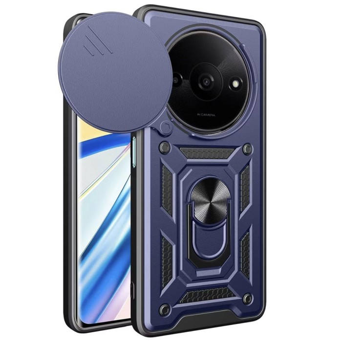 Husa Xiaomi Redmi A3 protectie camera Techsuit CamShield Series, albastru