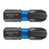 Set 2 Biti Impact GRAPHITE PZ4 x 25mm, 1/4&quot;, Otel S2, Profesional, Durabil