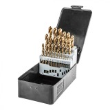 Burghie metal, HSS-TiN , 1.0-13.0 mm, 25 buc -set 57H200