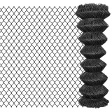 Cumpara ieftin Gard plasa de sarma, gri, 25 x 1,25 m, otel