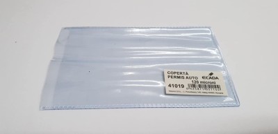 Coperta Permis Auto Transparenta , Protectie Compacta pentru Documente Personale foto