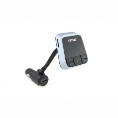 Modulator FM auto AMIO, 12-24V, Bluetooth 5.0, USB, TF card & AUX IN, iesire bricheta USB 2.0A AutoDrive ProParts