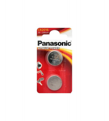Panasonic CR2016 (Double pack) 3V 90mAh-Conținutul pachetului 1x Blister foto
