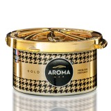 Odorizant auto si pentru interior Aroma Car Aroma Prestige Organic Gold, in cutie estetica, material organic, parfum francez, reglare intensitate,