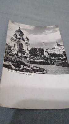 CARTE POSTALA CLUJ -CATEDRALA ORTODOXA CIRCULATA foto