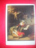 HOPCT 23465 SFANTA FAMILIE- REMBRANDT 1606-1669 --MUZEE RUSIA - CP PICTURA --NECIRCULATA