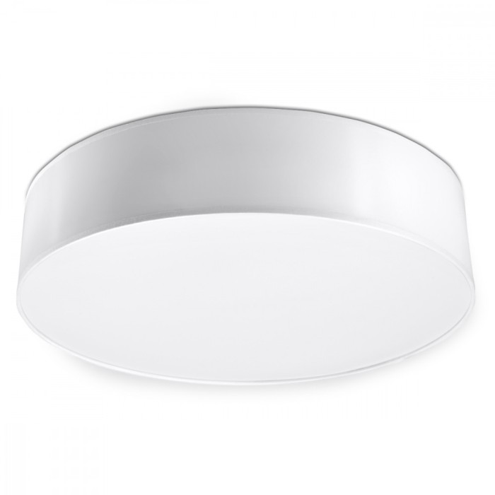 Lustră De Tavan Arena Alb Pvc 3 Becuri Rotunde Minimalistă De Interior