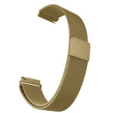 Curea tip Milanese Loop, compatibila Huawei Watch GT 4 46mm, telescoape Quick Release, 22mm, Retro Gold