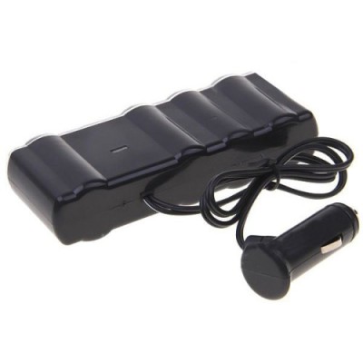 Prelungitor priza 4 cai auto si 2 USB WF4008 Automotive TrustedCars foto