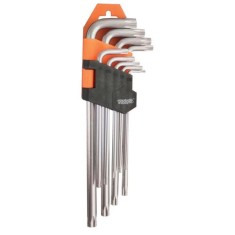 Set chei cu profil TORX (fara gaura), TX 10-TX 50, 9 bucati, Gadget, 390151 foto