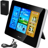 Statie meteo wireless Izoxis 22452 cu senzor extern si ecran LCD