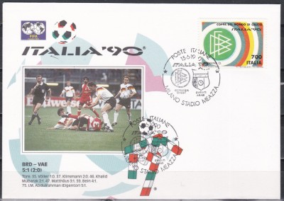 Italia 1990 - Cupa Mondială de fotbal Italia 1990 - RFG, FDC foto