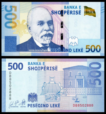 ALBANIA █ bancnota █ 500 Leke █ 2020 (2022) █ UNC █ necirculata foto