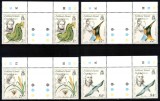 Falkland Dep 1985, Mi #138-141**, fauna, pasari, flori, MNH! Cota 33 &euro;!
