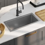 Cumpara ieftin Chiuvetă de bucătărie lucrată manual, oțel inoxidabil