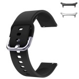 Curea din silicon compatibila cu Samsung Galaxy Watch Ultra2, Telescoape QR, 22mm, Pitch Black