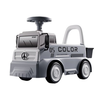 Ma&amp;Egrave;inu&amp;Egrave;&amp;Auml; pentru copii, flippy, 3 ani, model camion, sport, claxon, cutie depozitare, 62x26x40 cm, gri foto