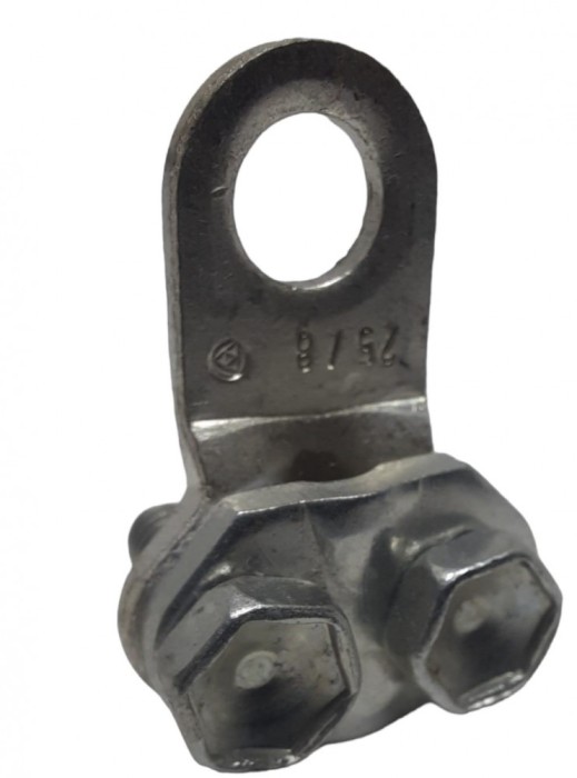 Papuc mecanic din cupru cu suruburi 16mm &sup2; cu gaura de 8mm