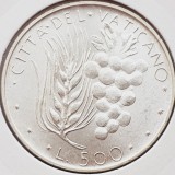757 Vatican 500 Lire 1970 Pavlvs VI km 123 argint, Europa