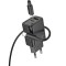 Incarcator de Retea Hoco N61, USB-A + USB-C, 20W PD QC 3.0, cu Cablu Type-C la Type-C, Negru