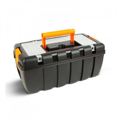 Geanta de scule din plastic cu 1 tava - 41 x 22 x 18 cm foto