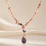 Cumpara ieftin Choker Jolly din perle și ametsit
