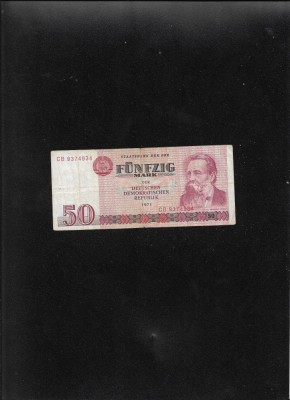 Germania DDR RDG 50 mark marci 1971 seria9374934 foto