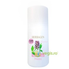 Deodorant Roll-On cu Extract de Licorice (Lemn Dulce) Happy 50ml