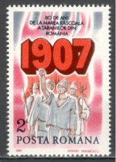 Romania.1987 80 ani rascoala taranilor YR.848