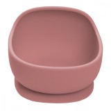 Bol din silicon cu ventuza, appekids, classic - old rose
