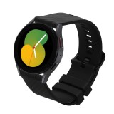 Curea Kwmobile pentru Samsung Galaxy Watch 5/Galaxy Watch 5 Pro/Galaxy Watch 4, Negru, Silicon, KWM0000257F001C