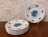6 FARFURII DIN PORTELAN FIN- MARCAJ ROSENTHAL SELB- GERMANY- MARIA COBALT ROSE D20CM