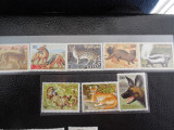 Serie timbre fauna animale nestampilate Ruanda filatelice postale, Nestampilat