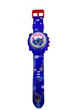 Ceas copii electronic cu capac rotitor Stitch albastru curea reglabila