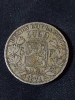 Belgia 1871: 5 Franci Argint, Leopold II, 25g, 0.900 - Monedă Numismatică