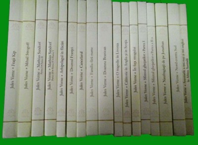 Jules Verne - Colectia integrala (17 vol.) - Erc Press / ErcPress in stare buna (In fata steagului Sfinxul ghetarilor Naufragiatii de pe Jonathan etc) foto