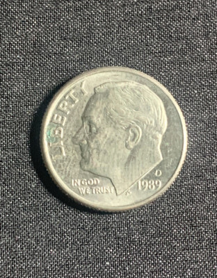 Moneda One Dime 1989 USA foto