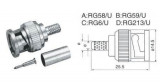 Mufa BNC RG59 tata sertizare, Oem