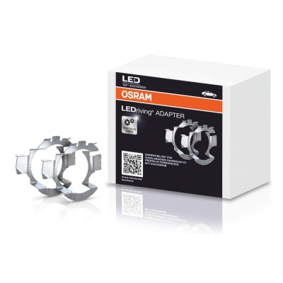 Set 2 adaptoare H7 Osram LED 64210DA01 pentru BMW, Citroen, Mercedes, Skoda, VW foto