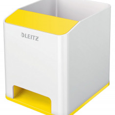 Suport Instrumente De Scris Leitz Wow, Ps, Cu Amplificare Sunet, Culori Duale, Alb-galben