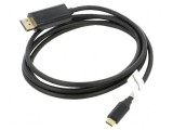 Cablu adaptor DisplayPort USB 1,8m negru